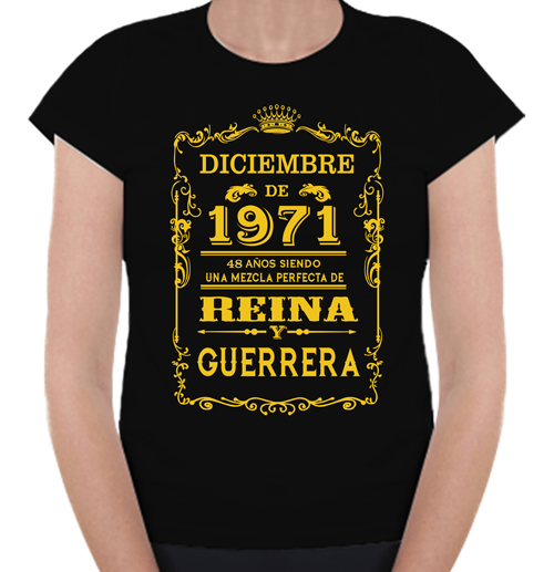 Playera Reyna y Guerrera